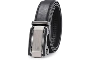 guvoosm Ceinture pour Homme en Cuir Véritable avec Boucle Automatique Largueur-3.5cm