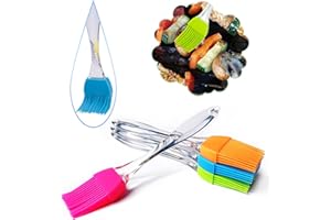 HOVUK Backpinsel Silikon Backen BBQ Basting Pinsel Backen-Bürste mit Griff 1x Random Colour