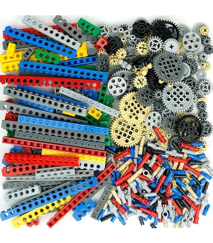 Set Di 550 Pezzi Tecnici Con Motori A Molla: Compatibili Con Mattoncini Da Costruzione!