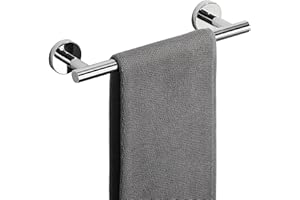 SAYAYO Portasciugamani Bagno Cromo Lucido Porta Asciugamano 30CM Porta Asciugamani Bidet Porta Salviette da Parete, SUS304 Acciaio inossidabile