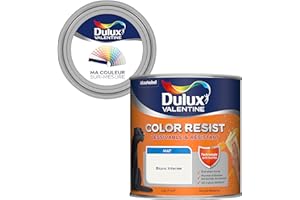 Ma Couleur Sur-Mesure par Dulux Valentine – Peinture Intérieure Murs, Plafonds, Boiseries - Palette Sens, Pièce à Vivre Mat, Blanc Intense , 0,5 L