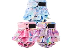 VUNCESSIN Wiederverwendbare Hundewindeln für Hündinnen, waschbar – Premium 3er-Pack, stark saugfähig für Brunst, Inkontinenz & Training (Größe M)