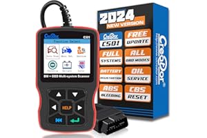 Creator C501 OBD2 Diagnostic Tool for BMW Mini Cooper Check Engine Light EPB ABS SRS DPF Diagnostic Scanner Code Reader with Battery Registration [2022 Version Update of C110+ C310+]
