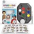 Snazaroo Adventure Face Paint Palette Kit for Kids and Adults, 8 Colours, 11pcs, Brush, Sponge, Guide, Water Based, Easily Washable, Non-Toxic, Makeup, Body Painting and Parties, for Ages 3+