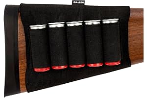 ALLEN COMPANY Buttstock Shotgun Shell Holder, Black, Holds 6