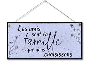 CARISPIBET Les amis enseignes de décoration pour la maison ornements suspendu cadeaux inspirant 15 x 30 cm
