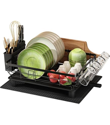 Distributeur De Savon Porte Éponge Black Sweden - Organisateur Évier Cuisine, Brosse Incluse, Élégant