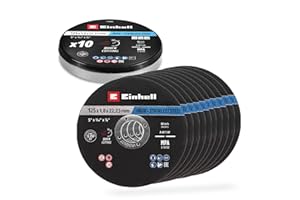 EINHELL ACCESSORIES Original Einhell Dischi da taglio per metallo, 10 pezzi, Ø 125 mm in latta (taglio veloce, lavorazione del metallo, taglio facile, certificato MPA, indipendente dal marchio)
