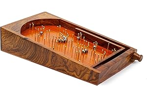 Nagina International, Bagatelle Traditional Table Top Game 30cm x 45cm Massivholz / Messing Flipperschrank