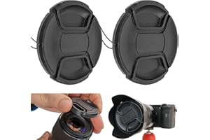 YOUR DAY MATE Copriobiettivo fotocamera diametro Ø 72 mm, Cappuccio universale a scatto per fotocamera, Compatibile Nikon, Canon, Sony, Sigma, Tamron, Olympus, Fujifilm, Tappo macchina fotografica Canon reflex