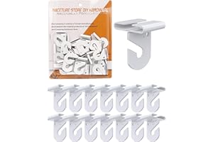 NACETURE Drop Ceiling Hook for Hanging – 15 Pack Ceiling Decorations Ceiling Hanger on Drop Suspended Ceiling Tile Hook Ceiling Clips for Classroom Grid for Office Home Stores Wedding