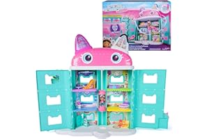 DREAMWORKS GABBY'S DOLLHOUSE Gabby's Dollhouse The Movie, la Casa delle Bambole di Gabby a Tema Movie, Con Occhi Lenticolari, Personaggi e Mobili per la Casa delle Bambole, Alta 60 cm, 3+ Anni