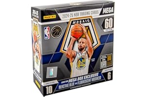 2024–25 Panini Mosaic Basketball Mega Box – Official NBA Trading Cards – Includes Exclusive Reactive Parallels & Inserts – Collect Top Rookies, Stars & Legends