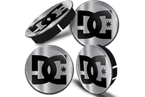 Biomar Labs® 4 x 60mm / 55mm Universal Silikon Nabenkappen Silber Kappen Felgendeckel Radkappen Radnabendeckel Nabendeckel Auto Tuning C 84