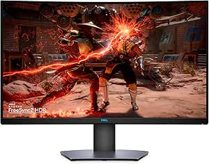 Dell S3220DGF, 32 Zoll, Gaming Monitor, curved, QHD 2560 x 1440, 165 Hz, VA, 16:9, AMD FreeSync, 4 ms, höhenverstellbar/neigbar, VESA, DisplayPort, HDMI, 3 Jahre Austauschservice, Ascent Grau