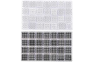 SJZWSD 2000+ Pieces Letter Beads, 2 Box Set Alphabet Beads for Bracelets, 5 m Elastic Cord Jewellery Craft Set, Ideal for Friendship Bracelets (White + Black)