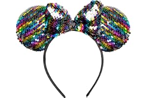 Peers Hardy Disney Minnie Mouse Multicoloured Rainbow Sequin Headband V700049L.PH,One Size