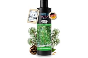 ‎FRESH AURA FRESH AURA Saunaaufguss Latschenkiefer (250ml) – Sauna Aufgussmittel mit natürlichen ätherischen Ölen – Sehr ergiebiger und langanhaltender Saunaduft | Made in Germany