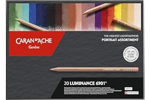 Caran d'Ache Luminance Portrait Surtido de 20 colores, multicolor, 26 x 19 x 2 cm
