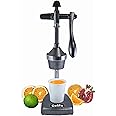 Gelife Manual Fruit Juicer Hand Press Citrus Cold Press Juice Machine for Home Made Instant Guest Serving Drink - Grey