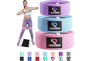 REPTON FITNESS GEARS 3 Sets Resistance Bands | Glutes, Hips and Legs Exercise Band | Ideal for Home Gym Fitness, Yoga, Pilates & Workout | Women and Men Non-Slip Booty Band | Physio Resistant Loop