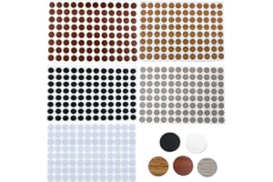 CUTEFLY K3189L - Set di 480 copriviti autoadesive per mobili, 15 mm Multicolore.