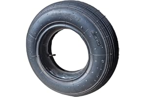 Resul Schubkarrenreifen-Schlauch Set 4.80/4.00-8, mit abgewinkeltem Autoventil, 4PR, 250 kg Traglast