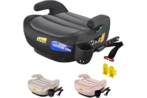 Jovikids OHHO+ i-Size Booster Car Seat, 125-150cm Highback Toddler Booster Seat with ISOFIX, ECE R129 Approved, Seat Belt Gui