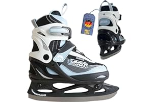 ‎BEST SPORTING Best Sporting Schlittschuhe Kinder, Damen & Herren I 4-Fach verstellbare Eislaufschuhe Kinder I Softboot Ice Skates - wasserdicht und wärmeisolierend mit Push-Lock-Schnalle, Größe 35-41, bis 100kg