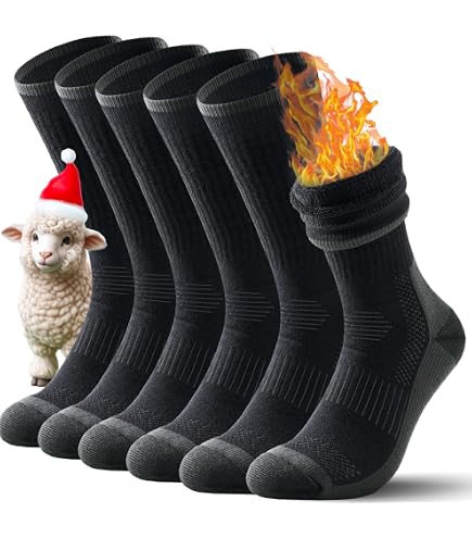 3Kamido OUTDOOR Chaussettes, en laine mérinos, trekking, randonnée, respirantes, douces, thermiques, à séchage rapide, contre les callosités, pour expéditions en montagne (gris/marine 35-38EU