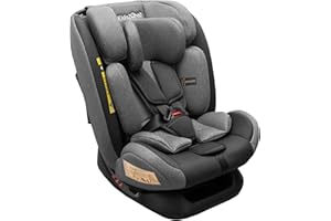 KIDSZONE Fotelik dziecięcy bez Isofix 0-36 kg – fotelik samochodowy i-Size 40-150 cm (grupa 0+ 1, 2, 3) – 5-punktowy pas bezpieczeństwa, regulowany zagłówek