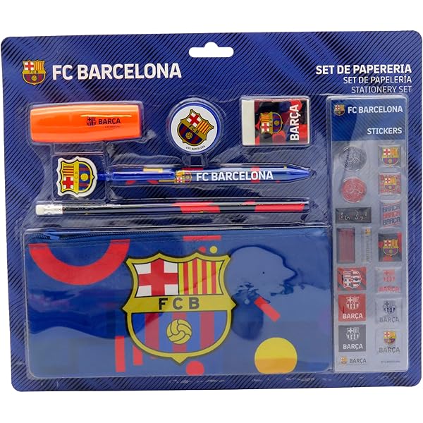 Safta F.C. Barcelone - Trousse Triple Fermeture éclair, Trousse Pour Enfant, Idéale Pour Les Enfants De 5 à 14 Ans, Confortable Et Polyvalente, Qualité Et Résistance, 21 X 7 X 8,5 Cm
