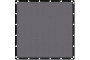 VICLLAX Shade Fabric Sun Shade Cloth Privacy Screen with Grommets for Patio Garden Pergola Cover Canopy 10x10 FT, Grey