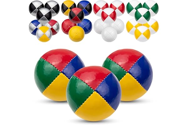 Juggle Dream Ensemble de 3 Balles de Jonglage Professionnelles avec Vidéo d'apprentissage en Ligne Gratuite, Parfaites pour Les Débutants et Les Experts