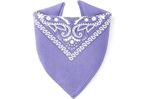 ...KARL LOVEN Bandane 100% cotone per donna uomo Bambini fazzoletto da collo bandana originale motivo paisley copricapo sciarpa per capelli collo polso testa cravatta motociclista…