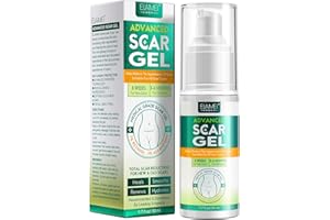 SUNSHYNE Advanced Silicone Scar Gel, Scar Removal Gel Cream for Old or New Scars- C-Section, Keloid, Tummy Tuck, Burns, Surgery-Natural Treatment with Vitamin E & Retinol 50ml