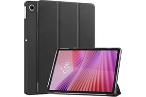 zZjoOoj Custodia per Lenovo Tab 2025 10,1 Pollici (TB-311FU/TB-311XU) Tablette Cover,Ultra Sottile,Leggera, con Funzione Leggio e Funzione Auto Sonno/Sveglia,Nero