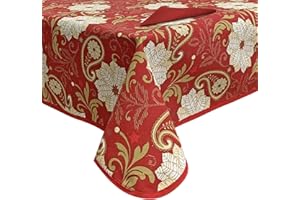 NADA HOME Tovaglia Natalizia servizio da tavola + tovaglioli Preziosa Home 12 posti 6365