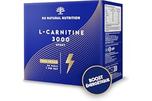 N2 NATURAL NUTRITION L CARNITINE 3000 PURE Liquide. Extra Fort BOOSTE Energie Améliore Rendement Sportif Recuperation.20 Flacons 3000mg Incassable Ouverture Facile VÉGAN UE. N2 Natural Nutritio