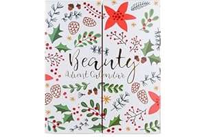 Accentra Calendario de Adviento de belleza para mujeres con 24 productos de maquillaje, cosmética y accesorios para una época de Adviento variada y elegante