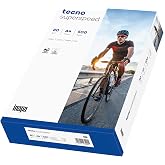 TECNO PURE Papier A4 100% Recyclé Extra Blanc 80g - Ramette 500 Feuilles FSC Ecolabel Compatible Laser Et Jet D'Encre
