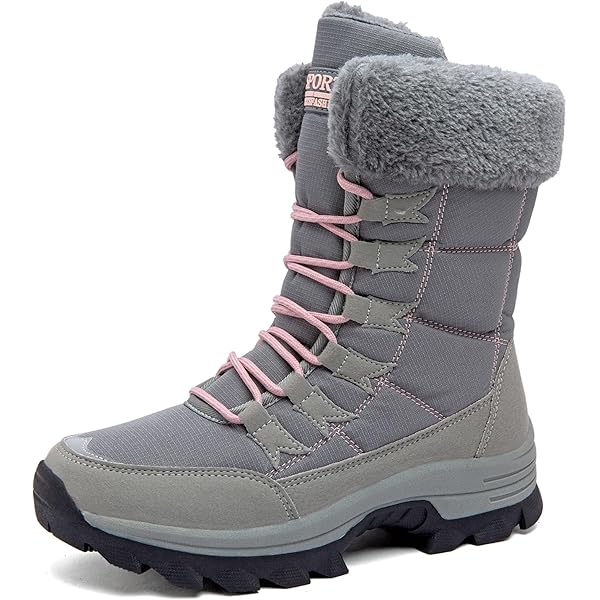 Merdoo Winterlaarzen Dames Waterdicht Sneeuwlaarzen Warm Gevoerd Winterschoenen Winterlaarzen