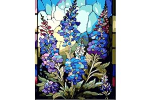 JATOK Paint by Numbers Kits for Adults, Painting Kits for Beginners On Clear Symbols Colored Canvas, Easy DIY Acrylic Pigment Drawing Paintwork for Home Wall Decor, 16x20in Frameless, Flower