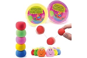 L + H WORLD L+H 12x Springknete Hüpfknete für Kinder im Set | Farbige Springknete ideal als Mitgebsel Mitbringel oder Gastgeschenk für den Kindergeburtstag