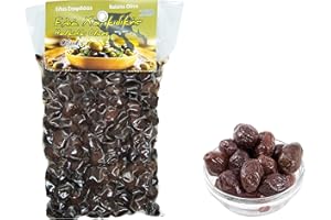 OLIVEK Greek Black Raisins Olives 1kg Vacuum-Sealed |Key in The Mediterranean Diet | Loaded with Important Nutrients and Antioxidants| No Preservatives