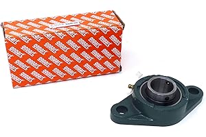 GOPART Go Part Support UCFL 204 avec Roulement Autoallineante, Diamètre 20 mm, Palier à Bille, Roulement, Bearing, Fonte