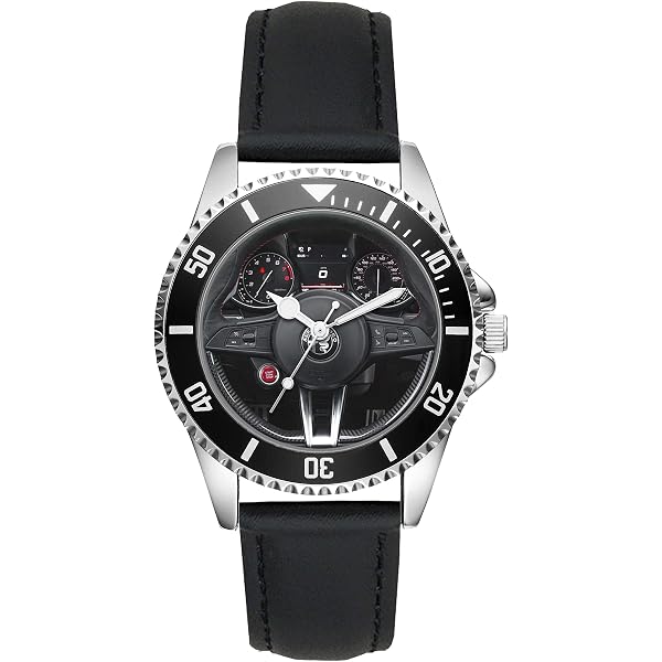 KIESENBERG Orologio da uomo Regalo per Jaguar F Pace Fan Cockpit Quarzo Analogico Orologio da polso L-20769
