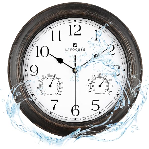 Horloge Radio-pilotée St. Leonhard Avec Cadran Lumineux - Diamètre 30 Cm, éclairage Automatique, Piles AA