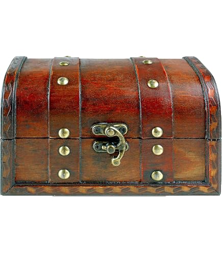 NKlaus Scatola Esagonale In Legno Marittima 18,5x16,5x8,5 Cm | Intarsio Rosa Dei Venti E Serratura In Ottone, Decorazione Nautica