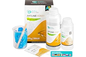 ARTLINE EPOXY RESIN ARTline Kit Resina Epoxi Manualidades Completo - Resina Epoxi Transparente Kit para Principiantes y Artesanos - Viscosidade Média - 0.9 kg, Relación 2:1 Perfecto para Madera, verter en moldes, Arte